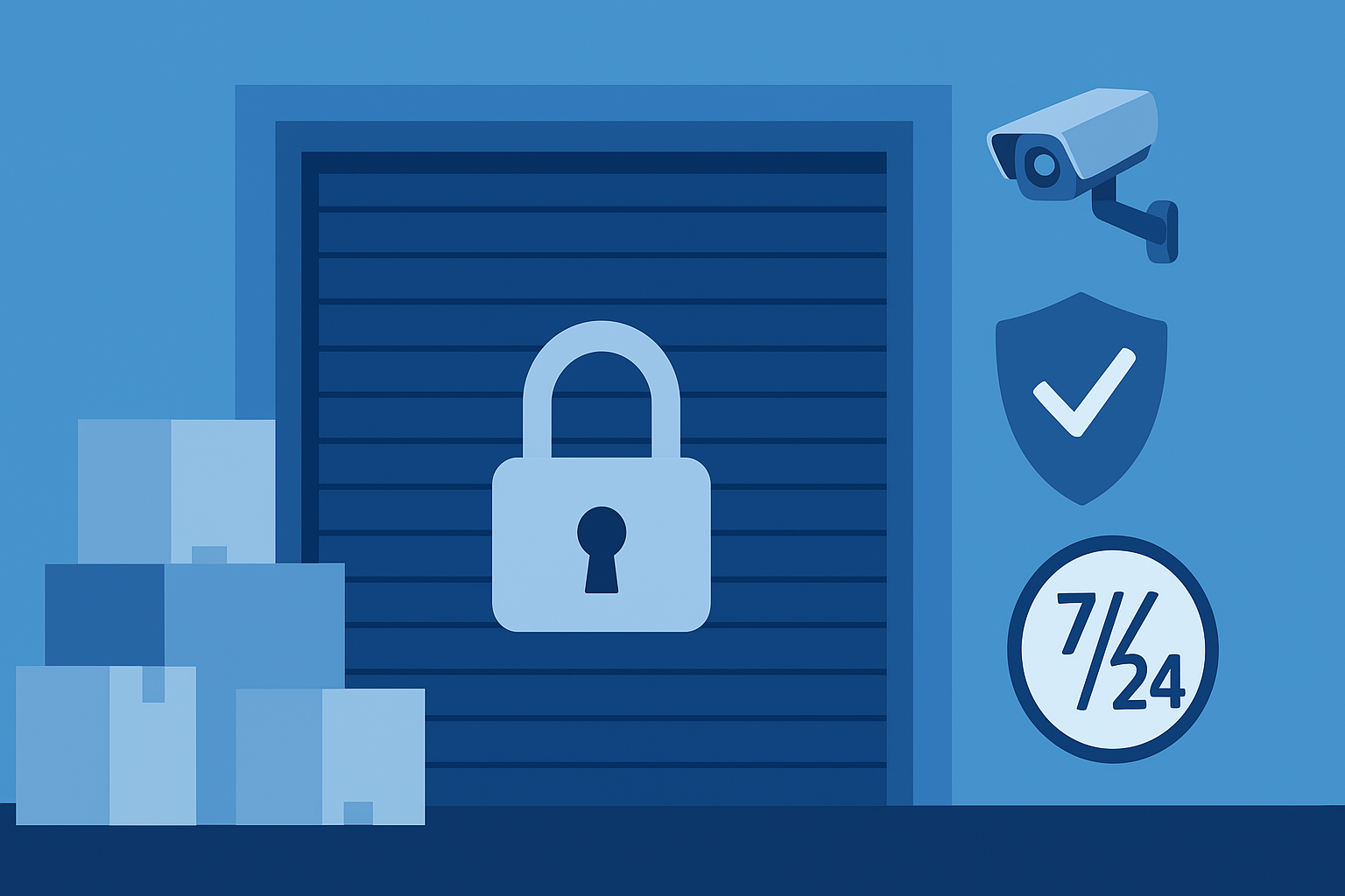 7/24 güvenlik ve erişim imkanı ile eşya depolama